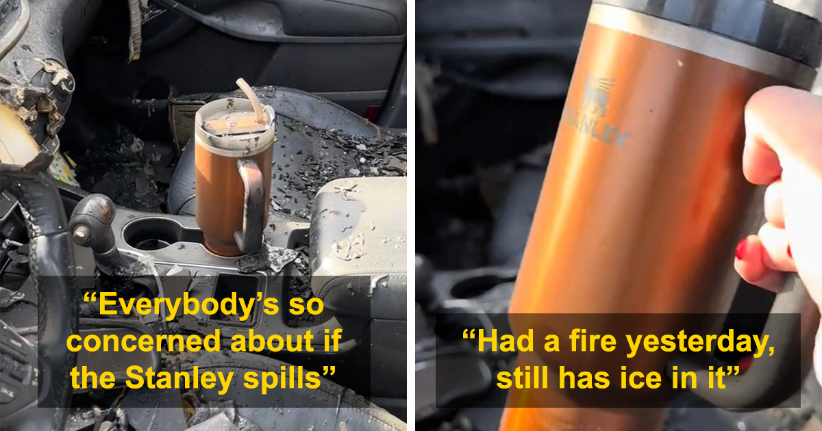 We'd Love To Replace Your Vehicle: Stanley Buys Woman A New Car After Her  Cup Survives Car Fire | Bored Panda