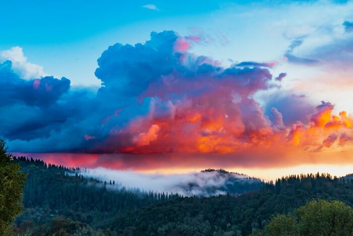 Social Distancing / #quarantinelife Ain't So Bad When This Is Your Nightcap. Thanks For Showing Off, Earth. Sierra Nevada Foothills, California