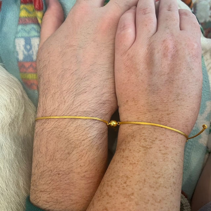 Invisible String Bracelets: Inspired by Taylor's Folklore song, crafted with gold satin-nylon cord and a magnetic charm that symbolizes an everlasting bond - a perfect pair to share with fellow Swiftie!