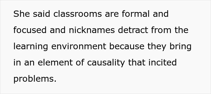 Teacher Refuses To Call Girl By The Name She's Been Using For 3 Years, Parent Asks For Advice