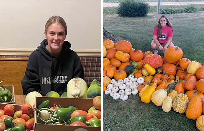 Teen Noticed Local Charities Don’t Have Fresh Produce, Grows Over 7000 Pounds Of It
