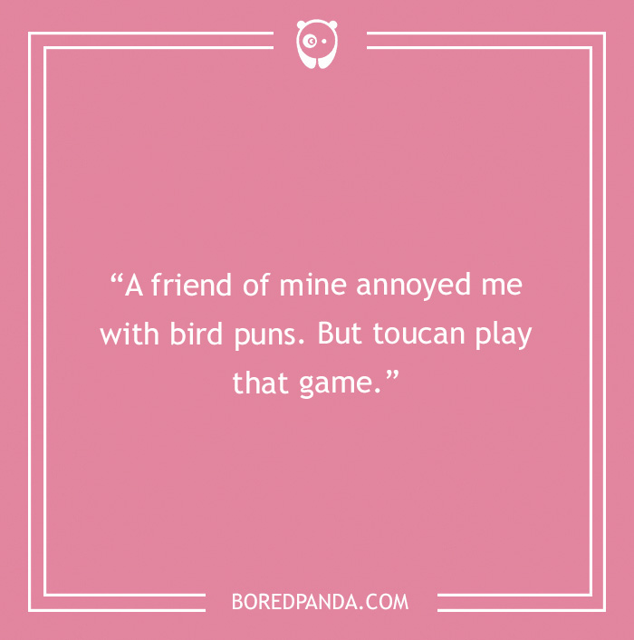 Bird pun 