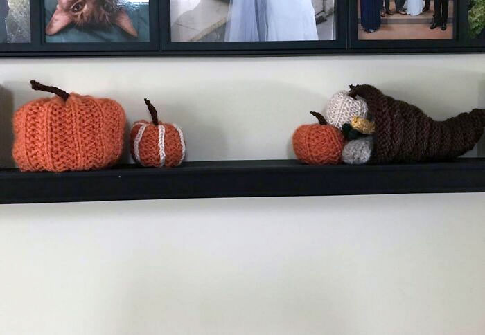 I Made A Cornucopia And Some Pumpkins For Our Thanksgiving Decor