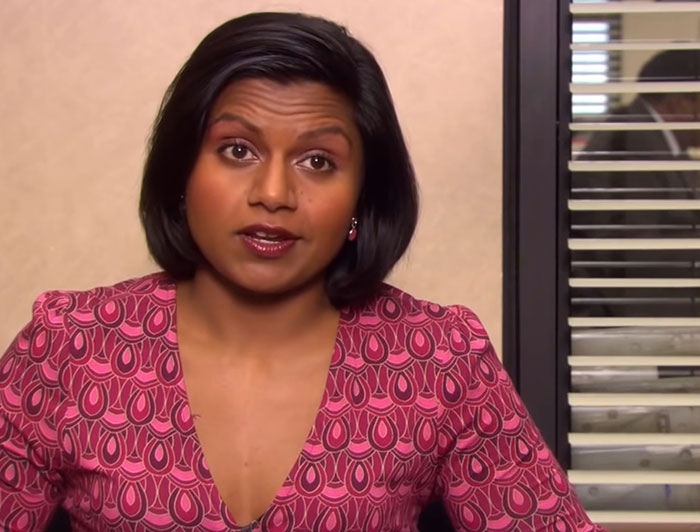 Kelly Kapoor talking 