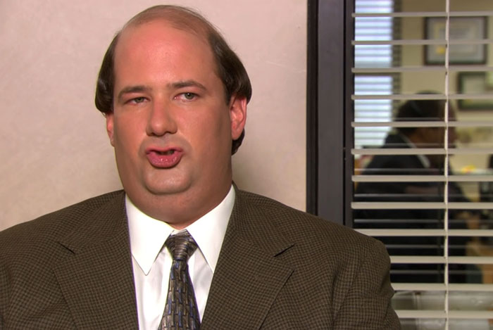 Kevin Malone talking 