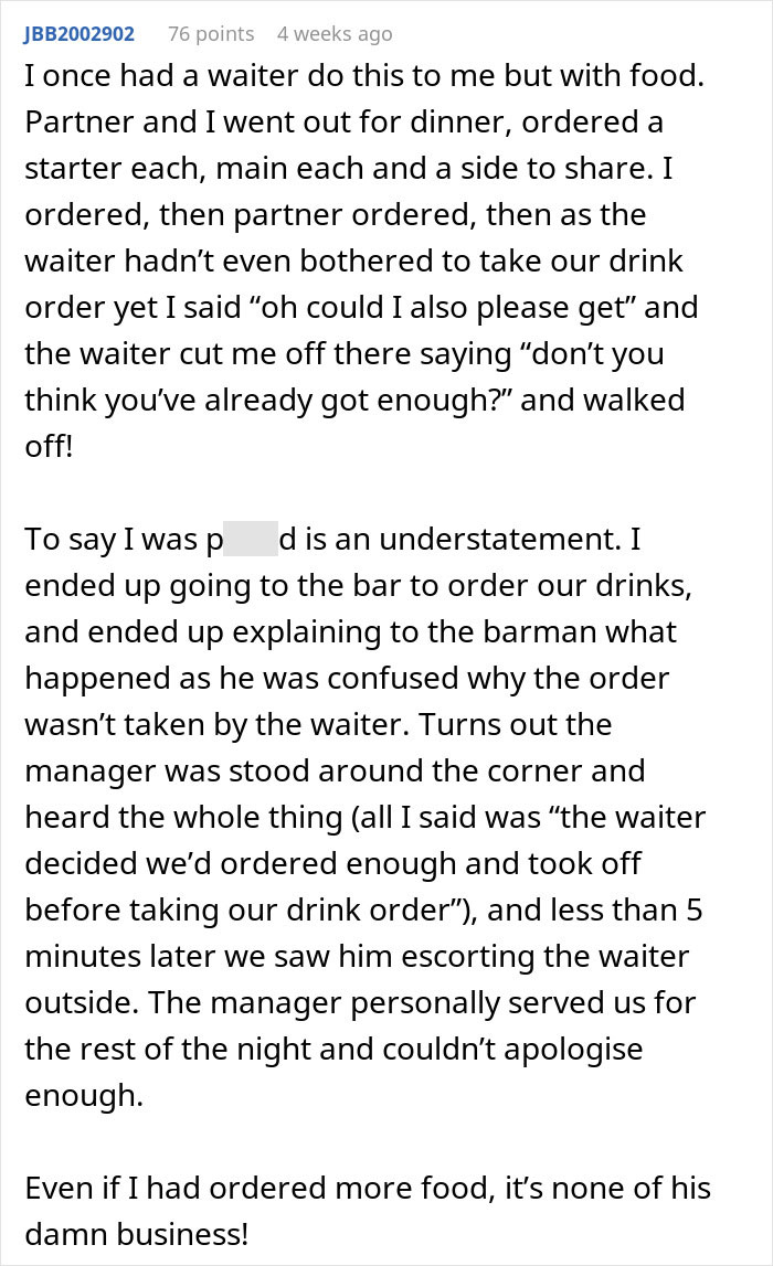 Waitress Judges This Woman For Having Another Drink, Loses Out On A Hefty Tip Waitress Judges This Woman For Having Another Drink, Loses Out On A Hefty Tip