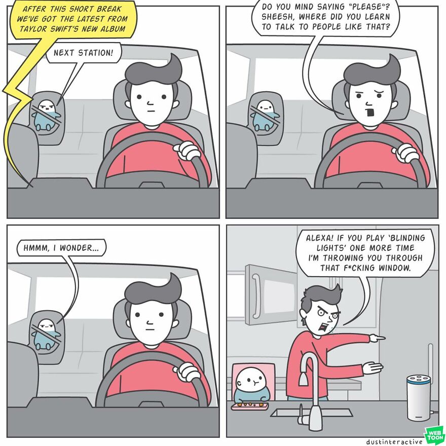 This Artist Illustrates About Funny Situations Through His Absurd Comics