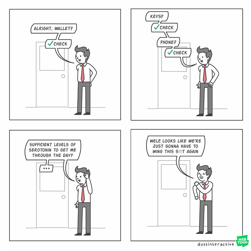 This Artist Illustrates About Funny Situations Through His Absurd Comics