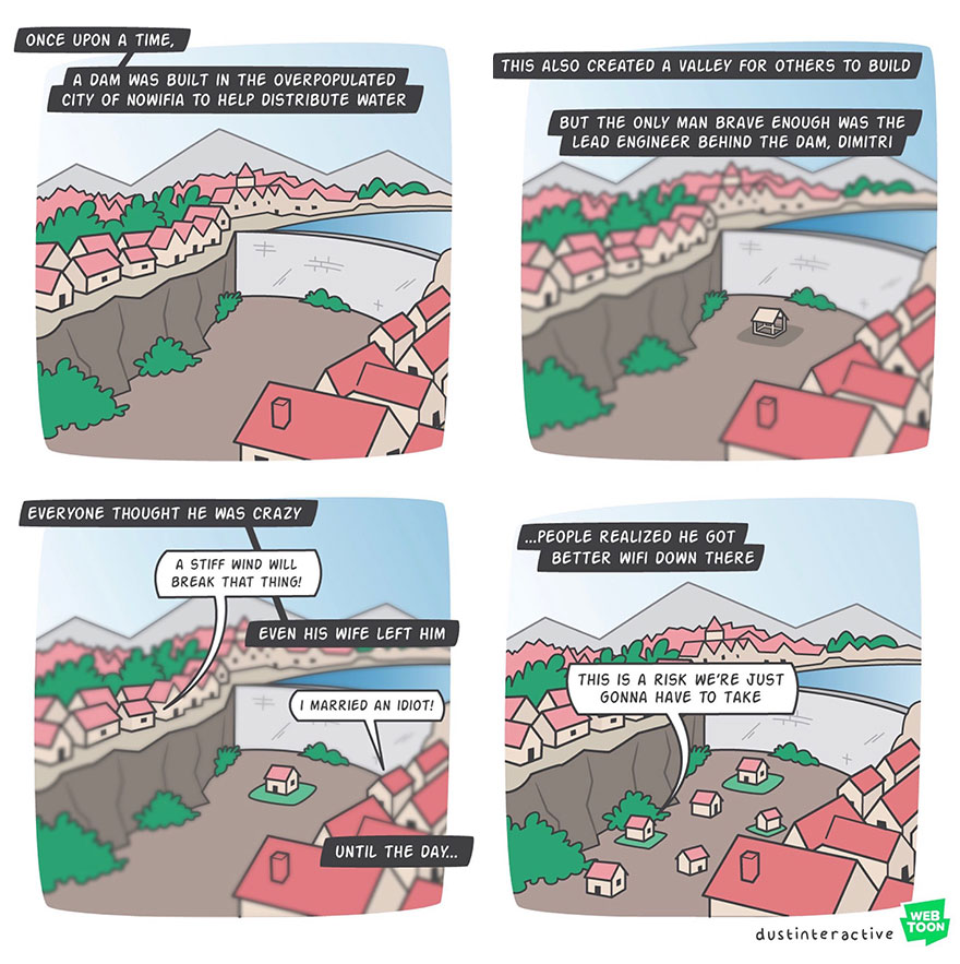 This Artist Illustrates About Funny Situations Through His Absurd Comics