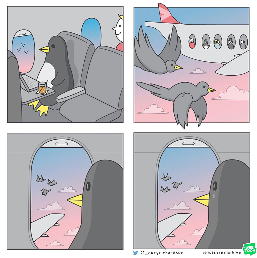 This Artist Illustrates About Funny Situations Through His Absurd Comics