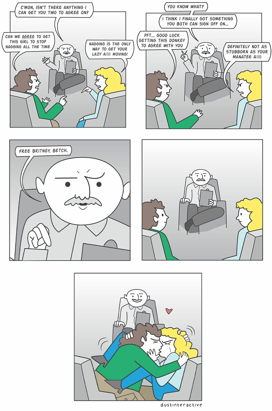 This Artist Illustrates About Funny Situations Through His Absurd Comics