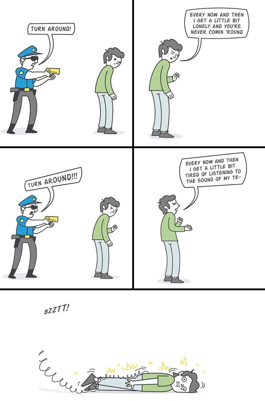 This Artist Illustrates About Funny Situations Through His Absurd Comics