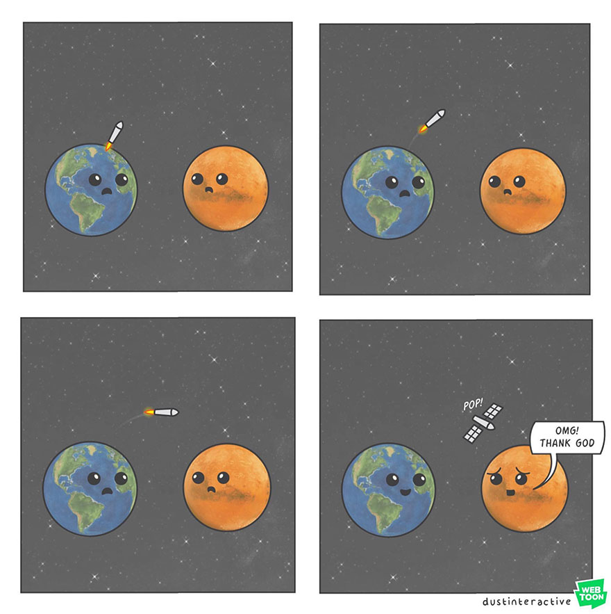 This Artist Illustrates About Funny Situations Through His Absurd Comics