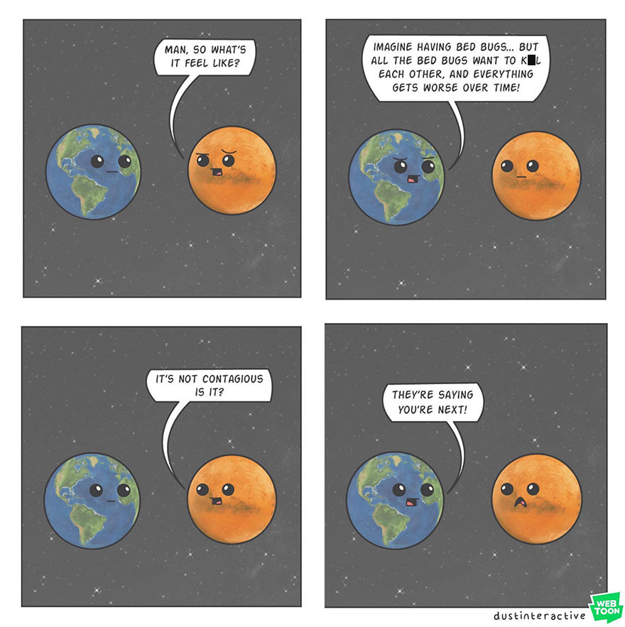 This Artist Illustrates About Funny Situations Through His Absurd Comics