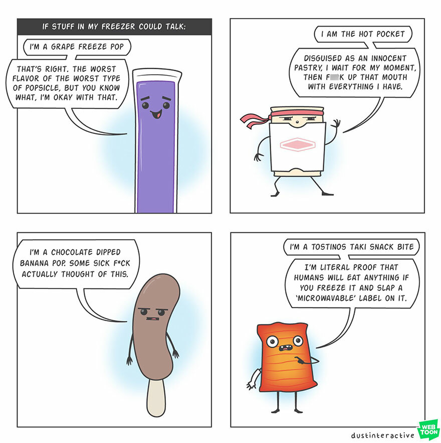 This Artist Illustrates About Funny Situations Through His Absurd Comics