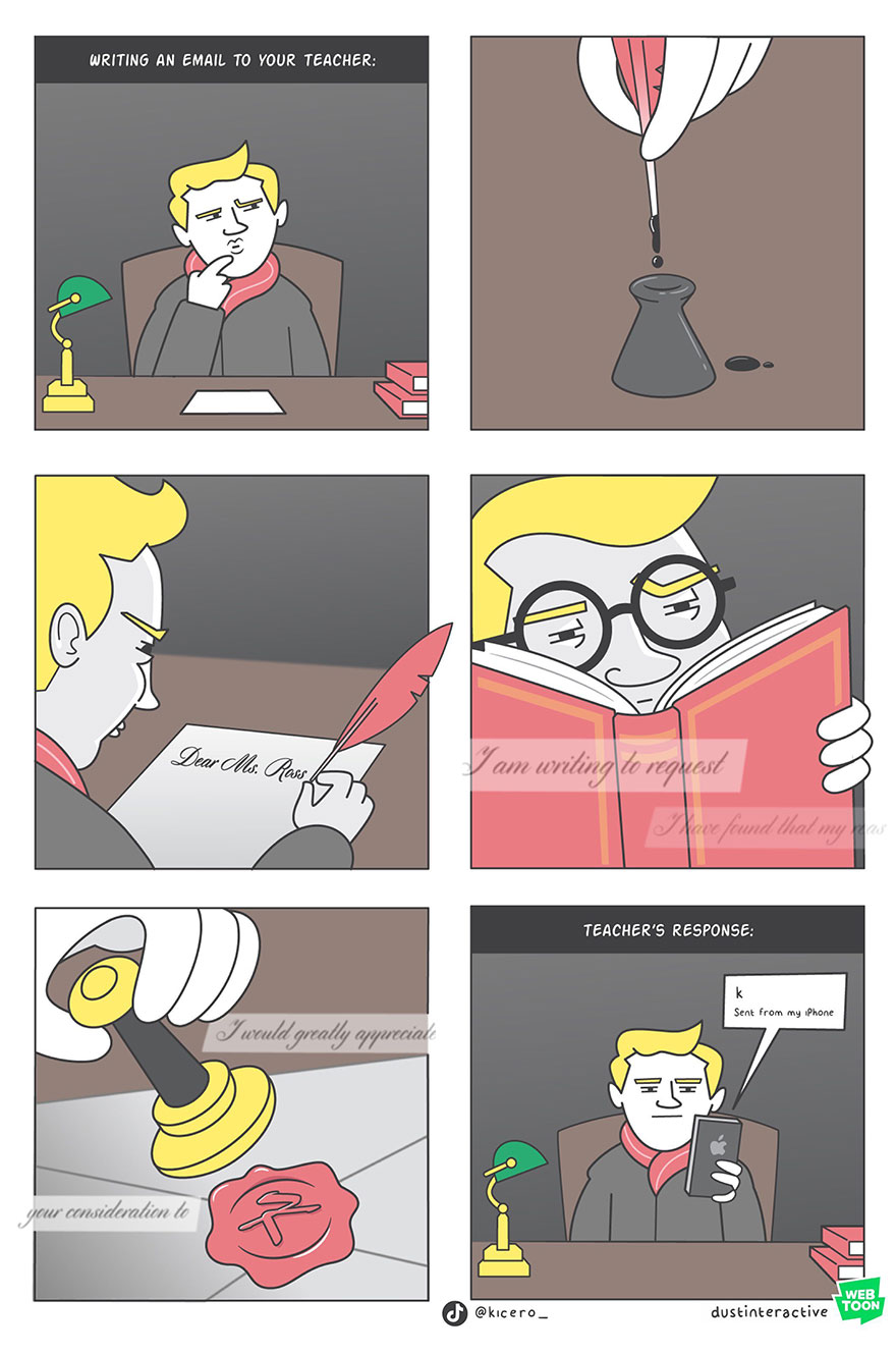 This Artist Illustrates About Funny Situations Through His Absurd Comics