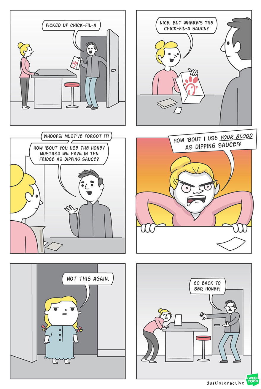 This Artist Illustrates About Funny Situations Through His Absurd Comics