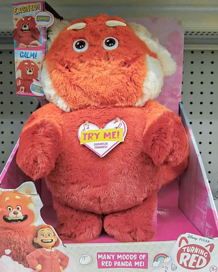 Some Toy Company Made A Plush Of Meilin Lee From Turning Red, However, They Forgot To Give It A Nose