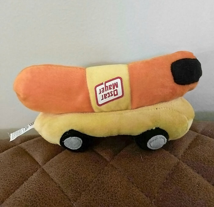 Oscar Meyer Bean Bag Toy With An Upside-Down Logo