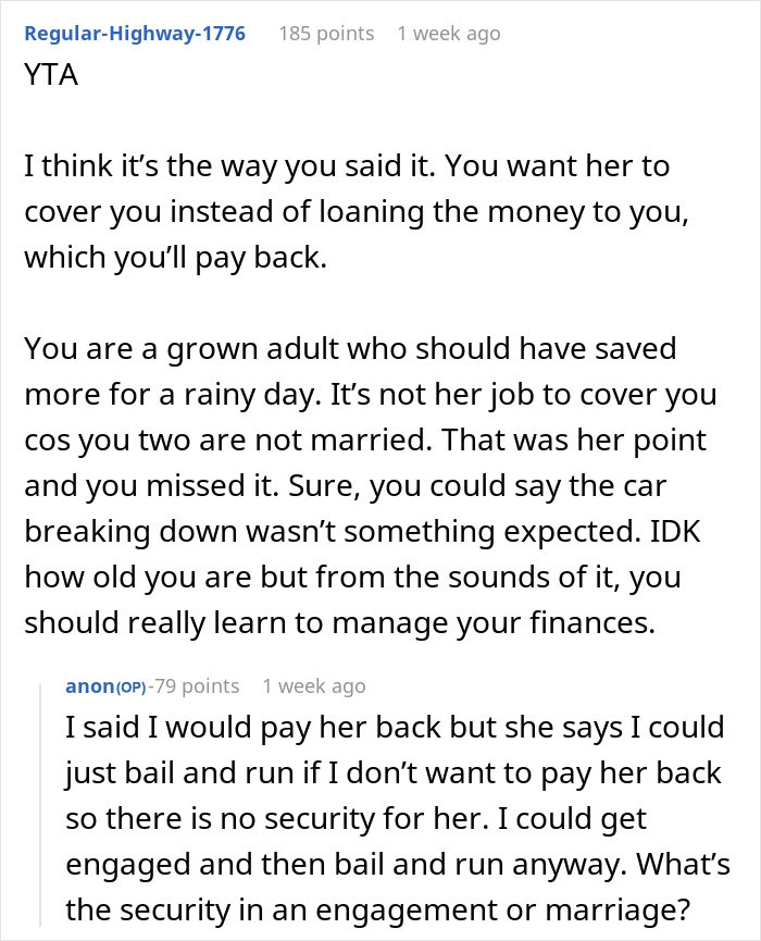 "It&rsquo;s Crazy To Me": Man Expects GF To Cover His Expenses Whilst He Looks For New Job, She Refuses