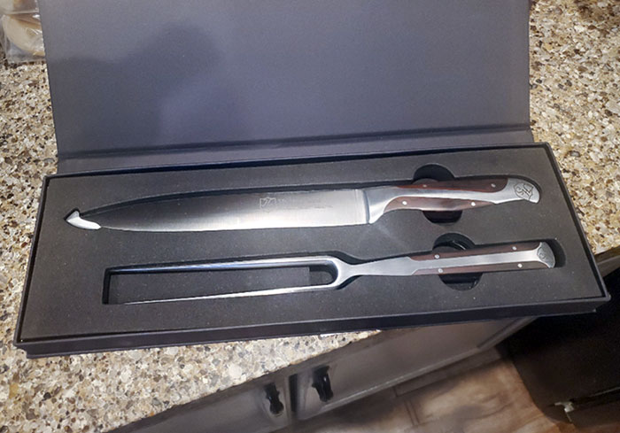 The Carving Knife I Ordered Weeks Ago To Use At Thanksgiving Arrived A Little Bit Too Late