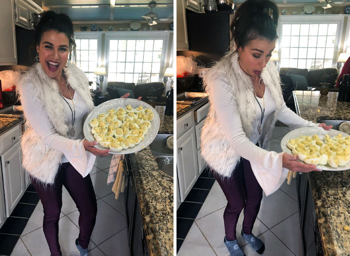 Thanksgiving Blooper. There Goes The Deviled Eggs