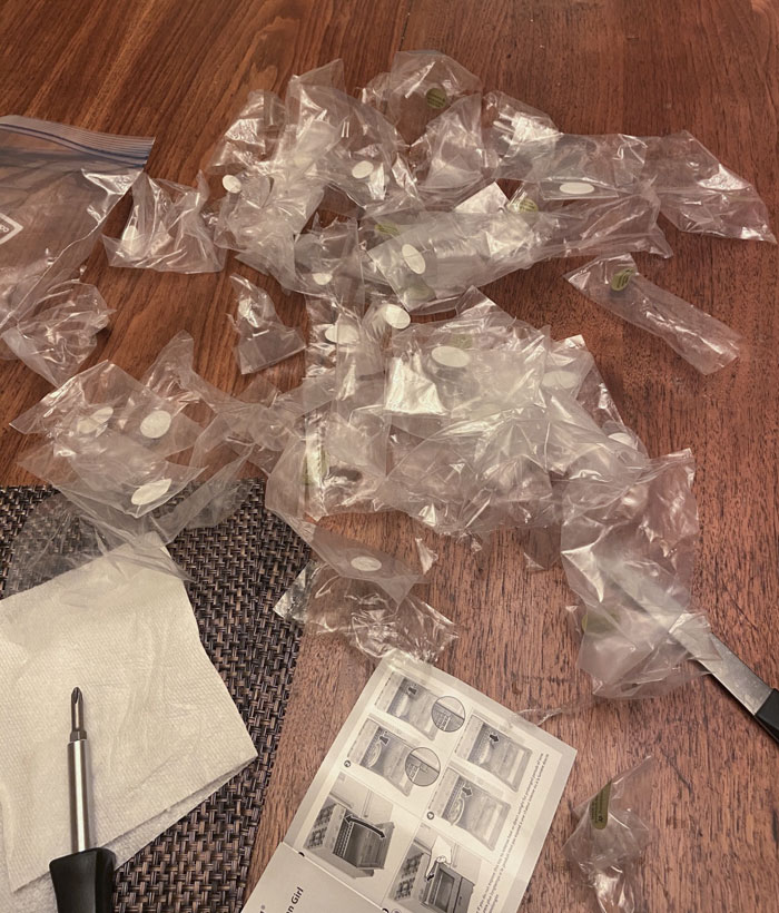 My Daughter Got An American Girl Kitchen For Christmas. 40+ Pieces All Individually Wrapped In Non-Biodegradable Plastic