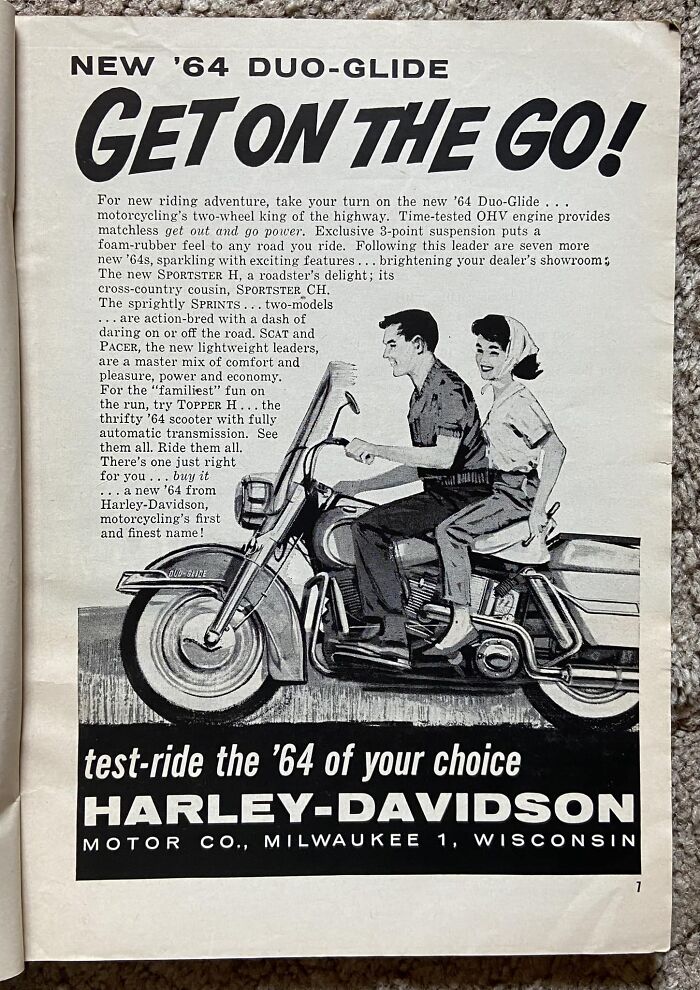 A Typical Suburban Couple Enjoying Their Hog