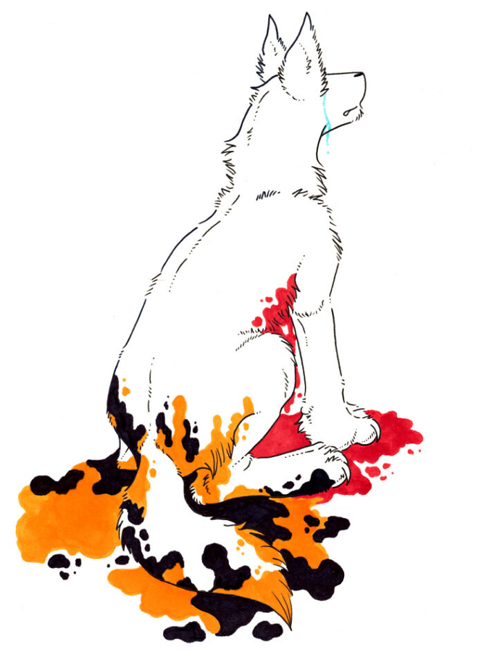 "Wash My Pain Away" - My Best Piece Of Art To Date. Sad That It Came From A Place Of Isolation, Pain, And Loneliness