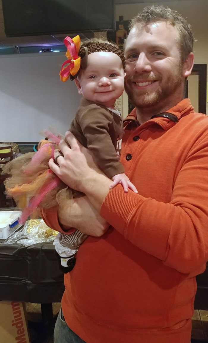 Daughter's First Thanksgiving. Can't Get Enough Of That Smile