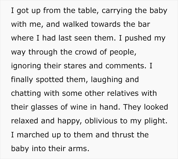 Woman Is Tired Of Family Dumping Their Kids On Her At Events, Stops Going