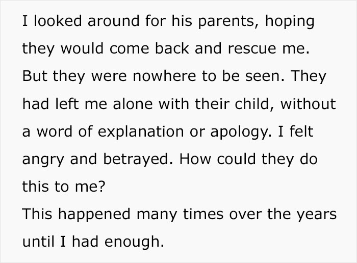 Woman Is Tired Of Family Dumping Their Kids On Her At Events, Stops Going