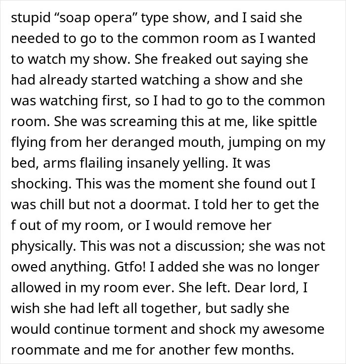 Woman Teaches Entitled Housemates A Lesson After They Start Policing Her Use Of Her Own TV