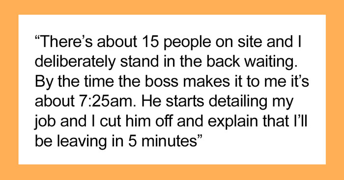 Person Maliciously Complies With A Stupid Work Policy By Coming To Work For Only 30 Minutes