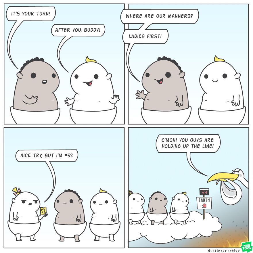 This Artist Illustrates About Funny Situations Through His Absurd Comics