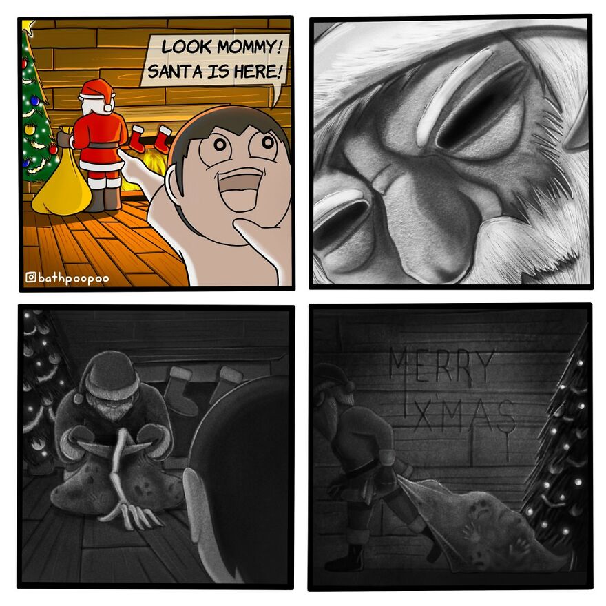 Twisted Endings: 30 New Dark Humor Comics By This Artist