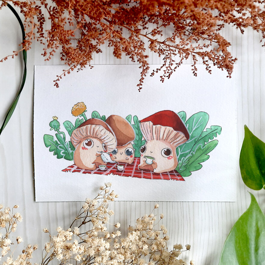I Painted One Whimsical Illustration A Day For A Month (31 Pics)