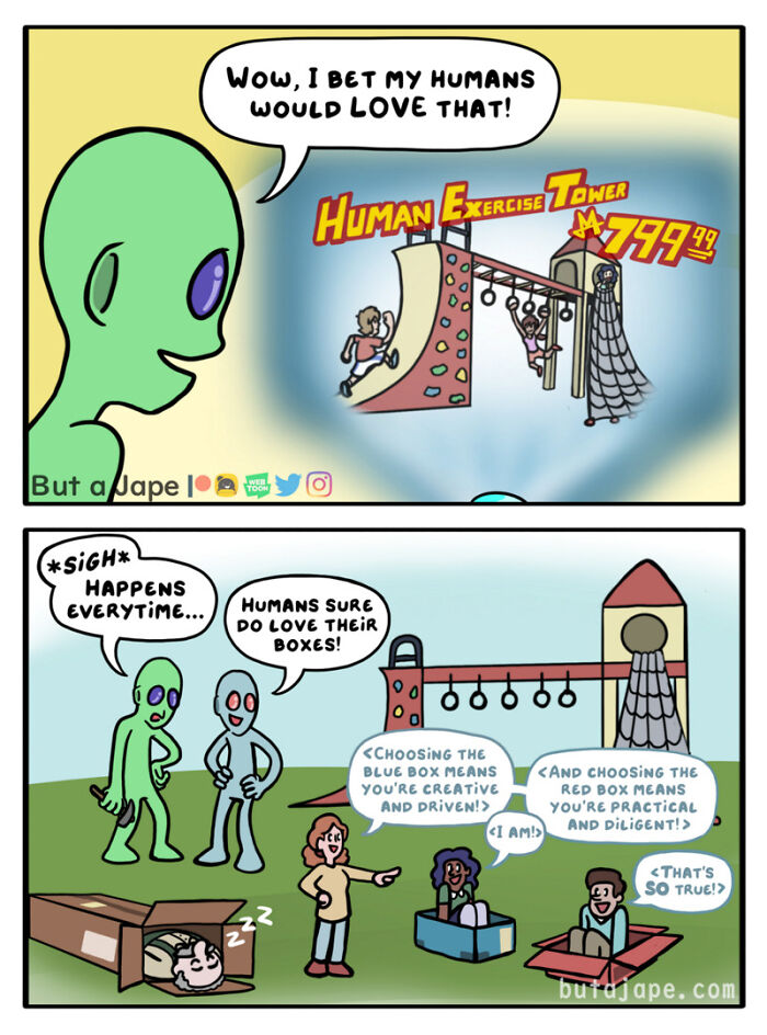 This Artist Draws Amusing Comics Featuring Ridiculous Situations (New Pics)