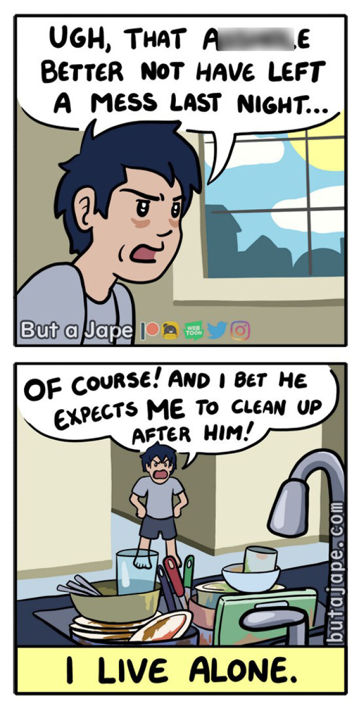 This Artist Draws Amusing Comics Featuring Ridiculous Situations (New Pics)