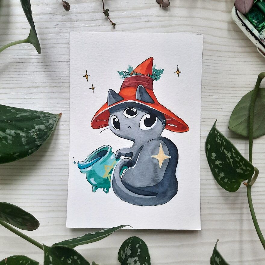 I Painted One Whimsical Illustration A Day For A Month (31 Pics)