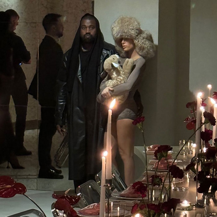 Kanye West Attends Event In Dubai With Wife Bianca Censori Who Wears &ldquo;Deer-Shaped Pillow&rdquo;