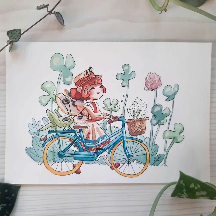 I Painted One Whimsical Illustration A Day For A Month (31 Pics)