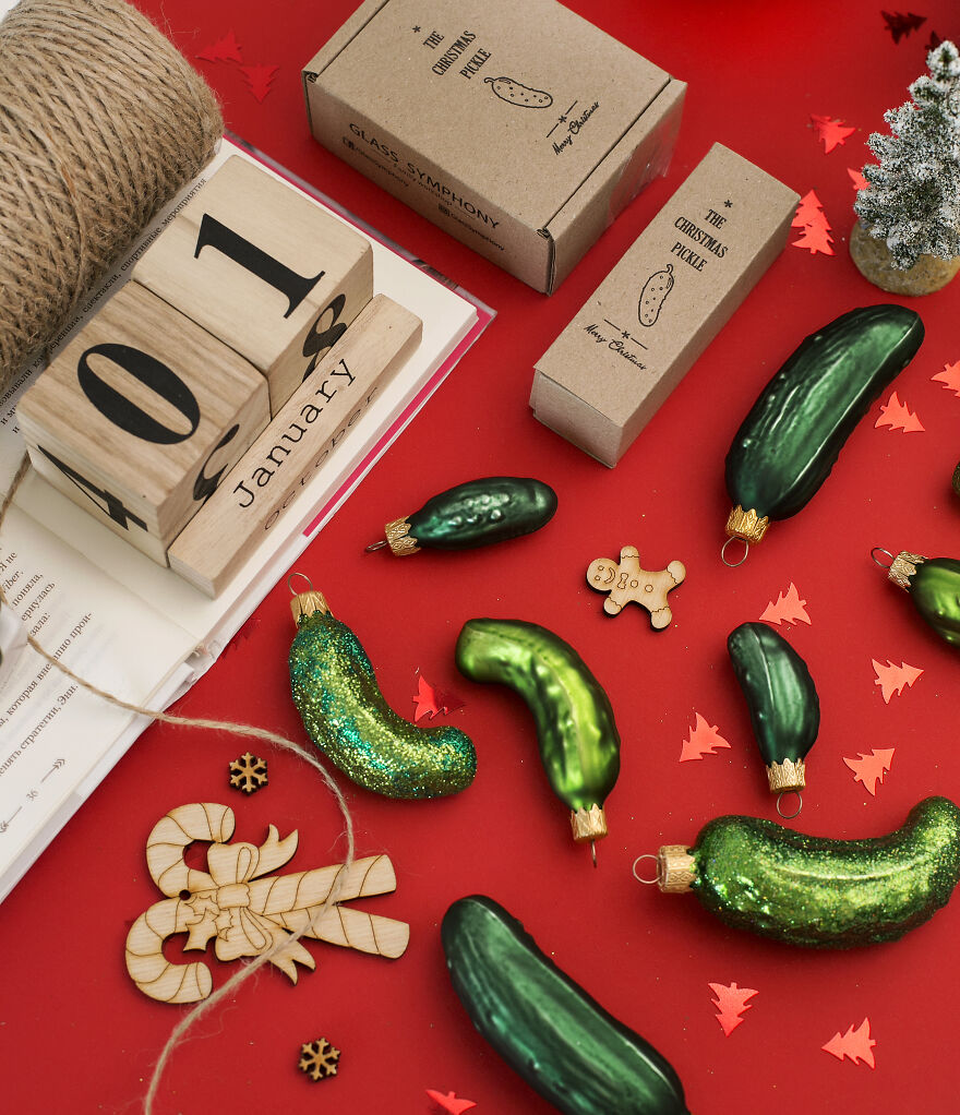 I Made A Handmade Glass Pickle As A Christmas Tree Ornament