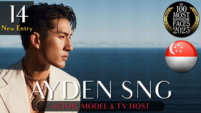 Handsome man Ayden Sng ranked in 2023 by &lsquo;The Independent Critics,&rsquo; featured as actor, model, and TV host.
