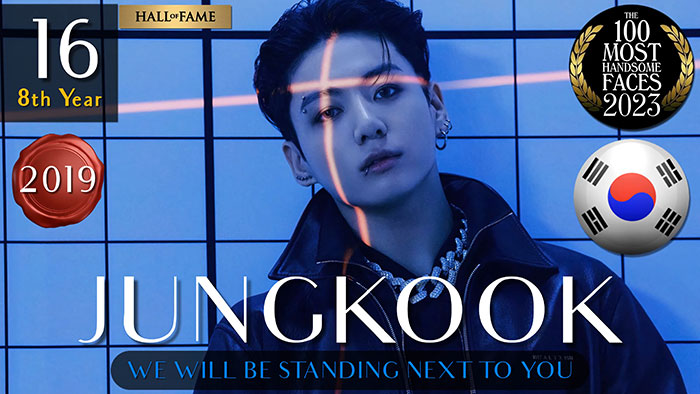 Handsome man in leather jacket ranked by The Independent Critics, framed by blue lights and graphic elements.