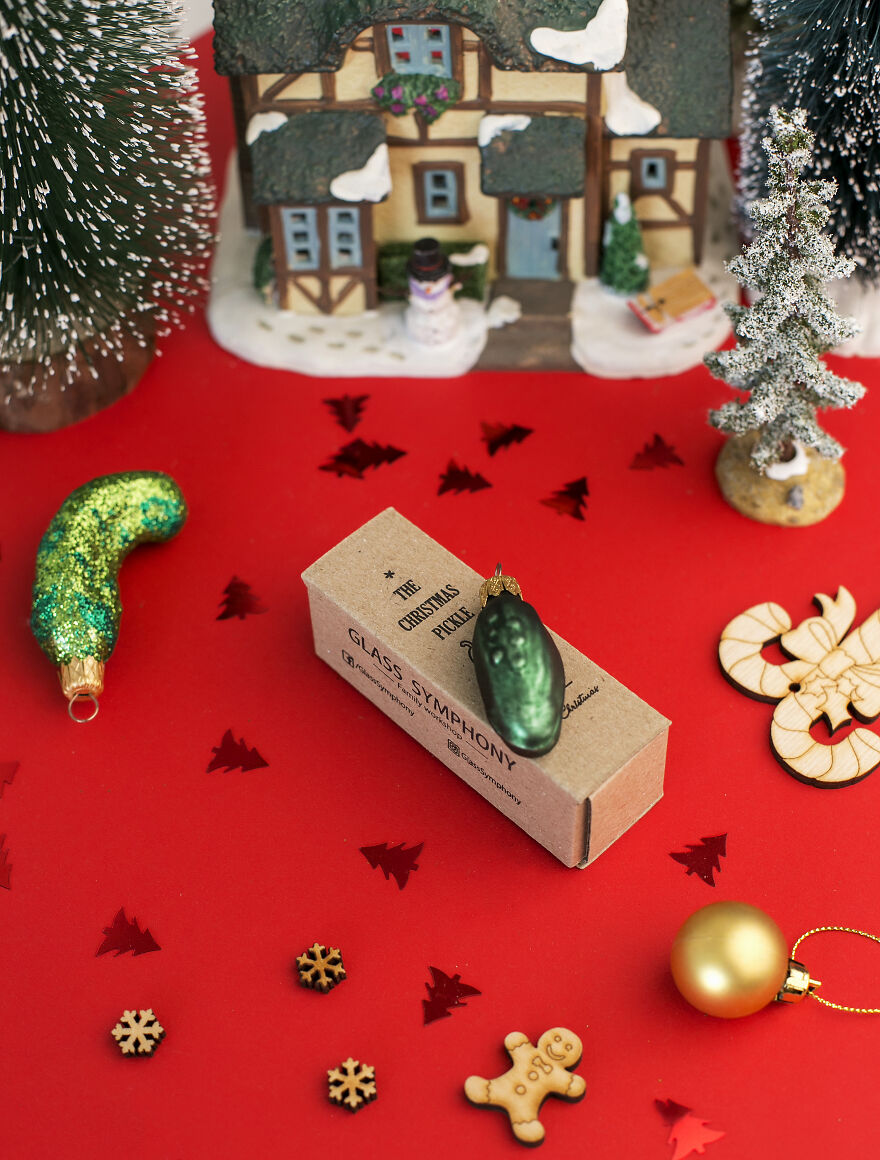 I Made A Handmade Glass Pickle As A Christmas Tree Ornament