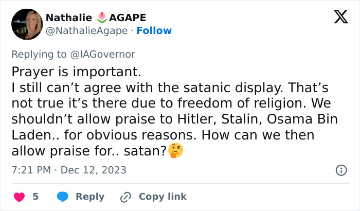&ldquo;Sick And Disgusting&rdquo;: People React To Satanic Altar Put Up At Iowa State Capitol
