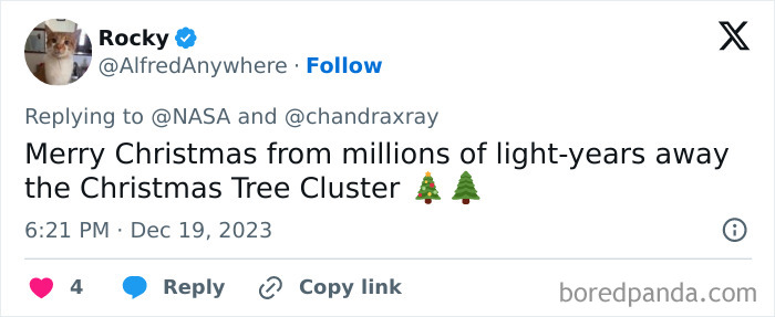 NASA Finds Cluster Of Young Stars That Looks Exactly Like A &ldquo;Cosmic Christmas Tree&rdquo;