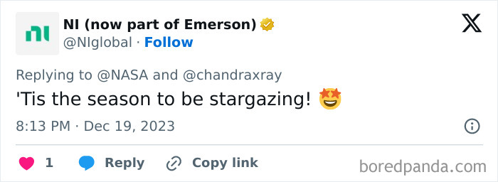 NASA Finds Cluster Of Young Stars That Looks Exactly Like A &ldquo;Cosmic Christmas Tree&rdquo;