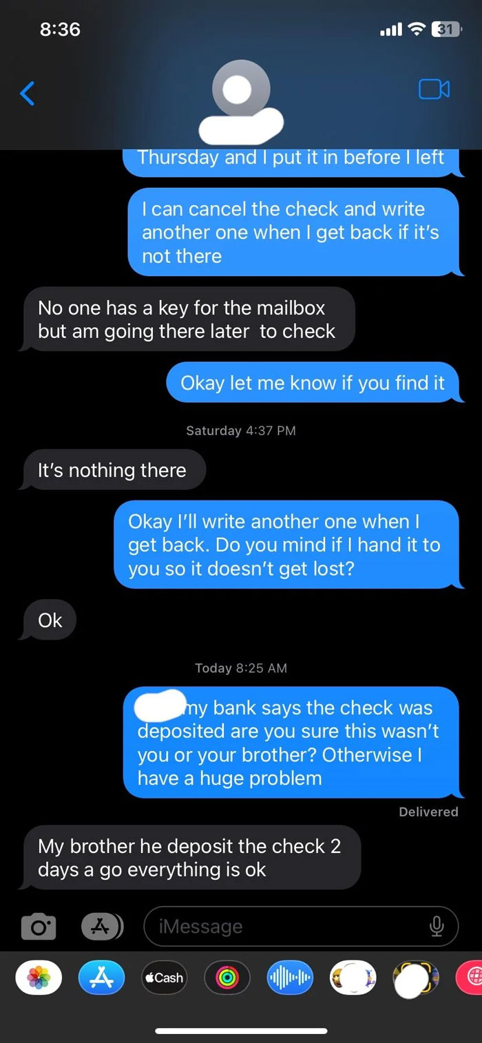 Tenant Learns Their Rent Payment Check Was Cashed In, Landlord Claims He Did No Such Thing